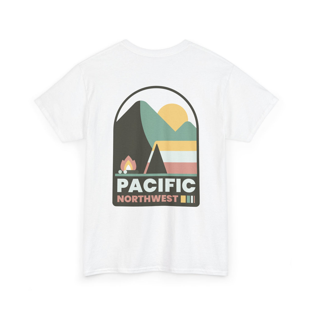 Pacific Northwest Shirt, Retro Mountain Graphic Tee, PNW Camping Hiking T Shirt, Nature Lover Gift