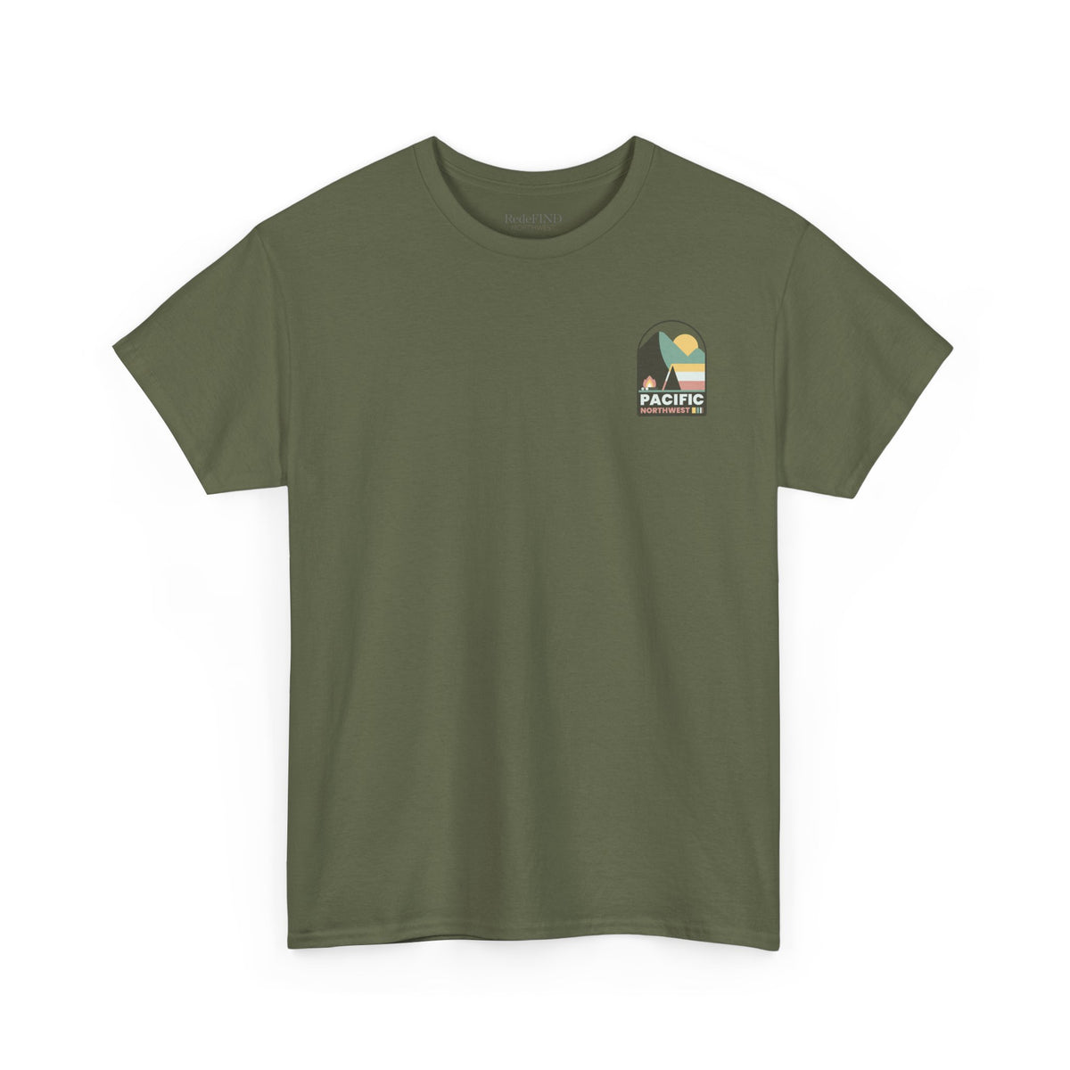 Pacific Northwest Shirt, Retro Mountain Graphic Tee, PNW Camping Hiking T Shirt, Nature Lover Gift