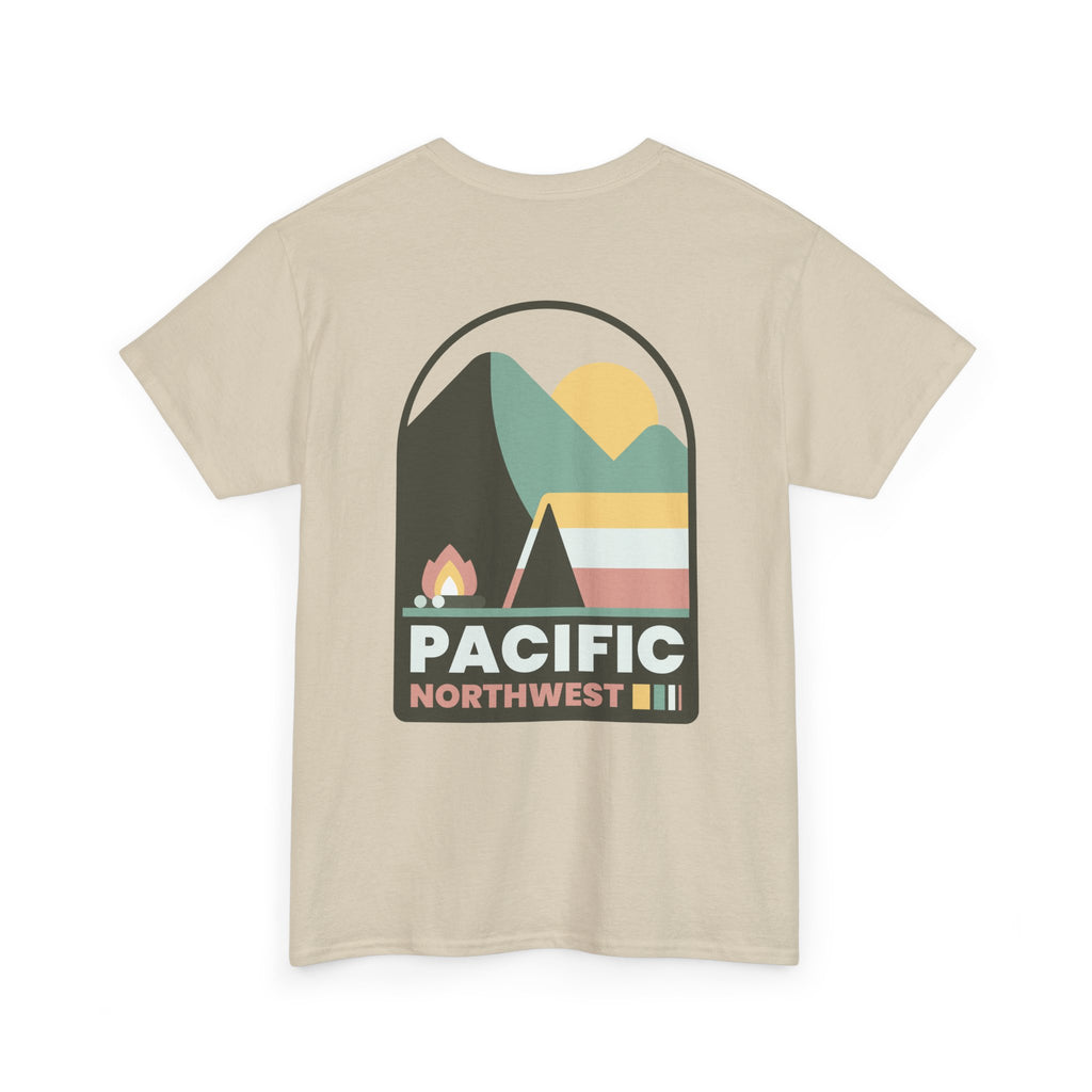 Pacific Northwest Shirt, Retro Mountain Graphic Tee, PNW Camping Hiking T Shirt, Nature Lover Gift