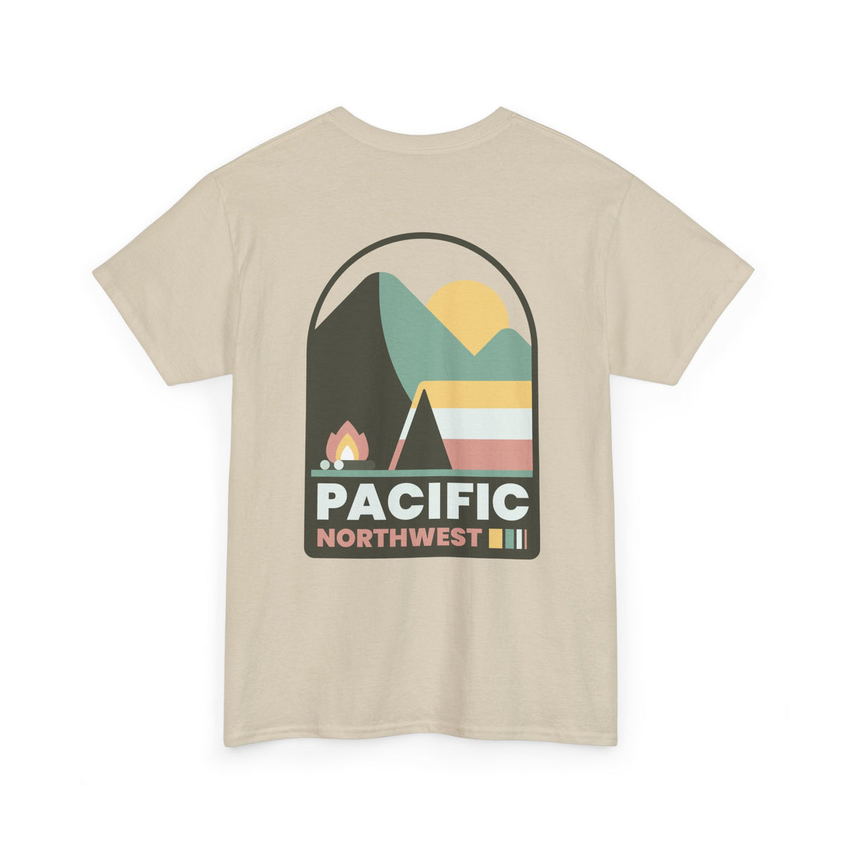 Pacific Northwest Shirt, Retro Mountain Graphic Tee, PNW Camping Hiking T Shirt, Nature Lover Gift